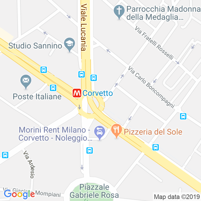 CAP di Piazzale Luigi Emanuele Corvetto a Milano