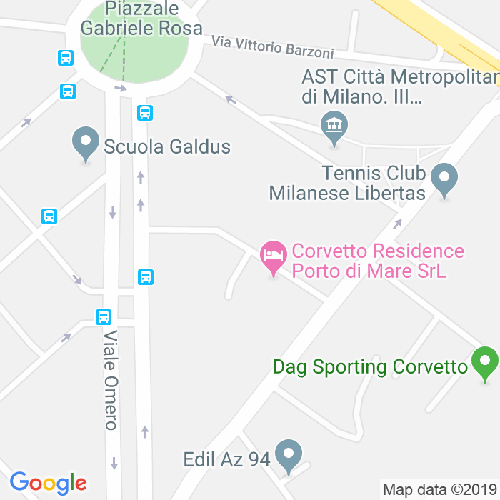 CAP di Via Augusto Osimo a Milano