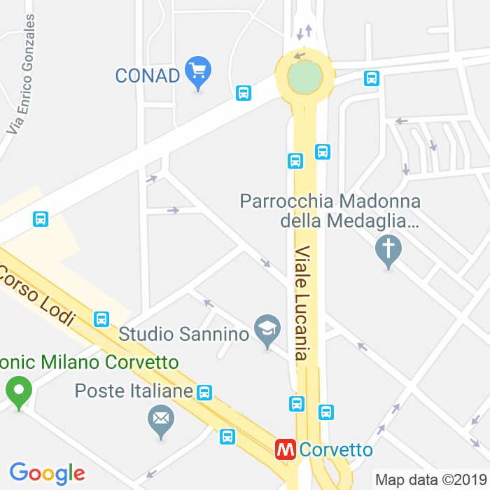 CAP di Via Baldassarre Longhena a Milano