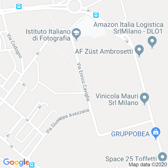 CAP di Via Enrico Caviglia a Milano