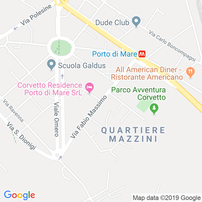 CAP di Via Fabio Massimo a Milano