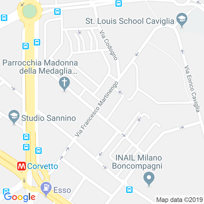 CAP di Via Francesco Martinengo a Milano