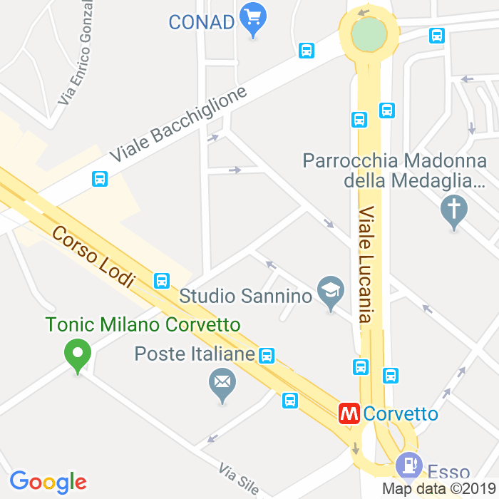 CAP di Via Giuseppe Sacconi a Milano
