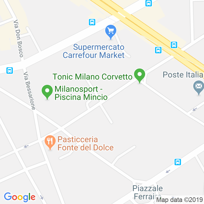 CAP di Via Oglio a Milano