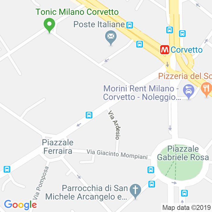 CAP di Via Polesine a Milano