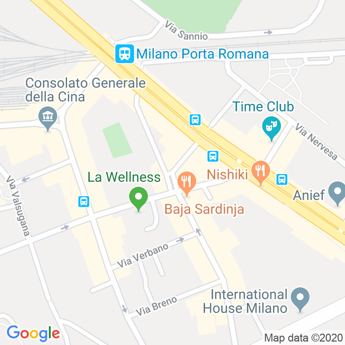 CAP di Via Scrivia a Milano