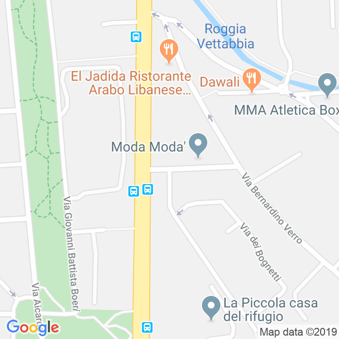 CAP di Via Bernardino Biondelli a Milano