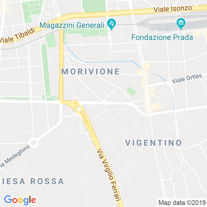CAP di Via Bernardino Verro a Milano