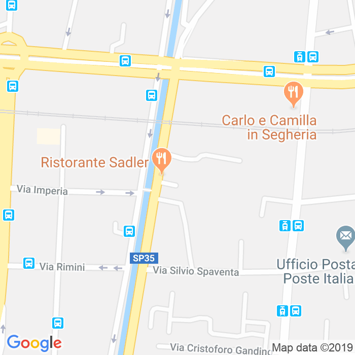 CAP di Via Cardinale Ascanio Sforza a Milano