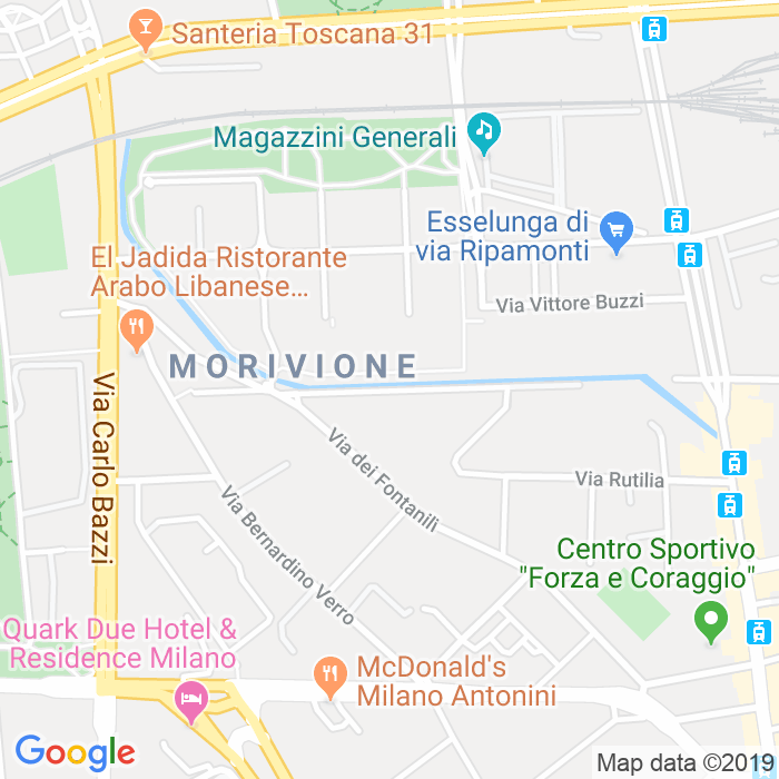 CAP di Via Corrado Ii Il Salico a Milano
