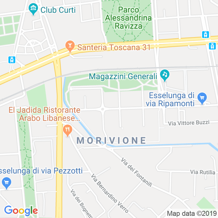 CAP di Via Giovanni Spadolini a Milano