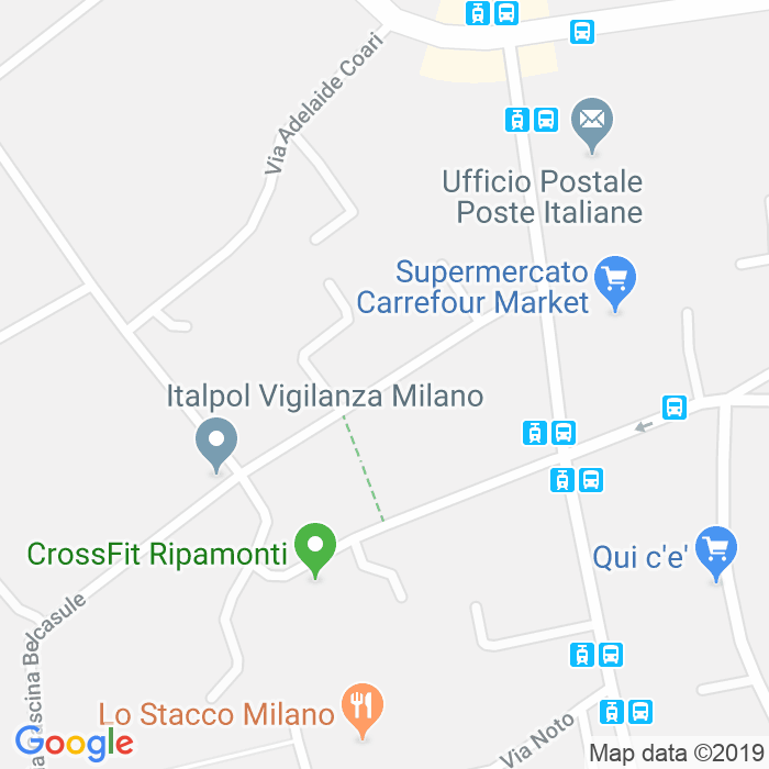 CAP di Via Luigi Alamanni a Milano