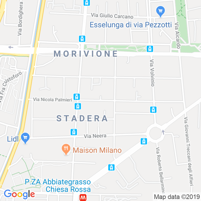 CAP di Via Nicola Palmieri a Milano