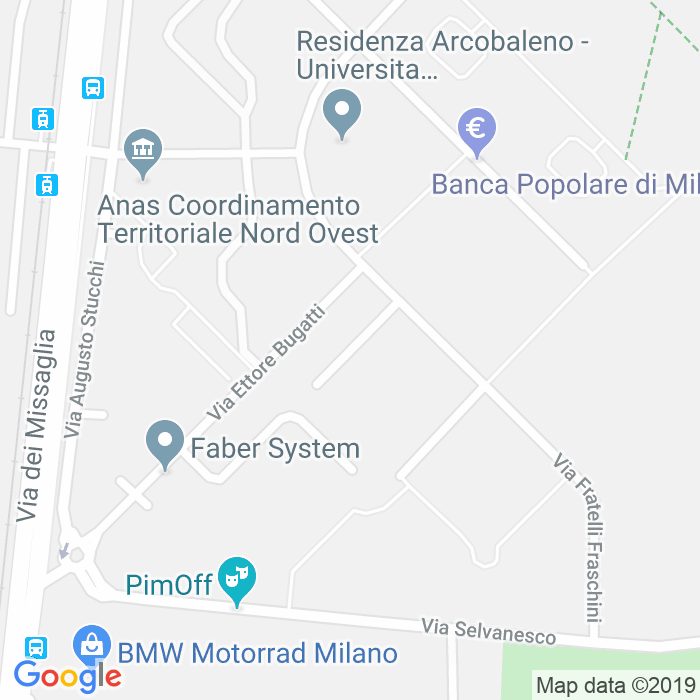 CAP di Via Giuseppe Tomaselli a Milano