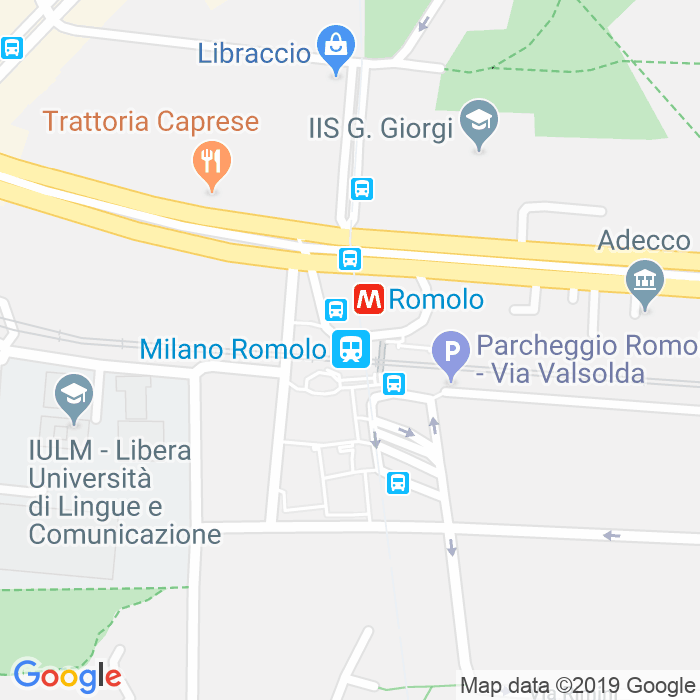 CAP di Sottopassaggio Metro'Romolo a Milano