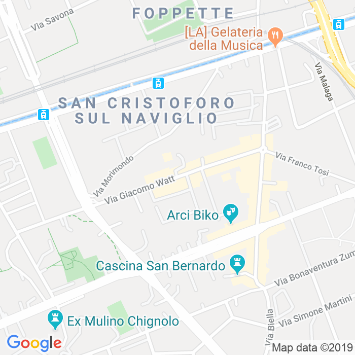 CAP di Via Giacomo Watt a Milano