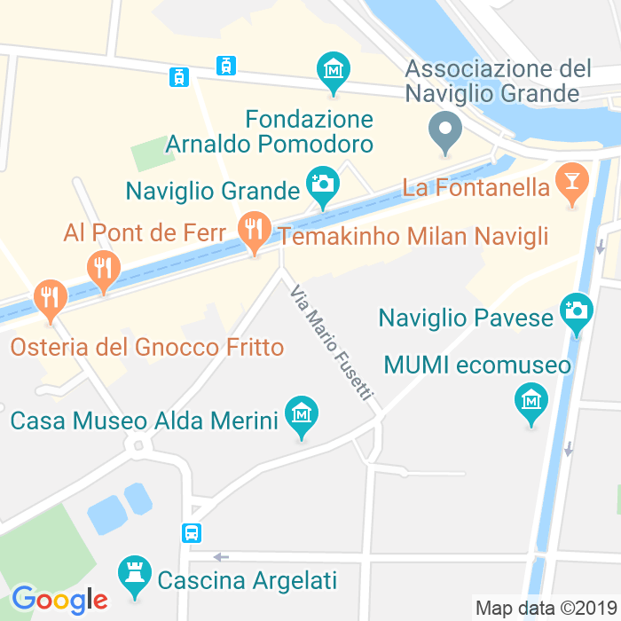 CAP di Via Mario Fusetti a Milano