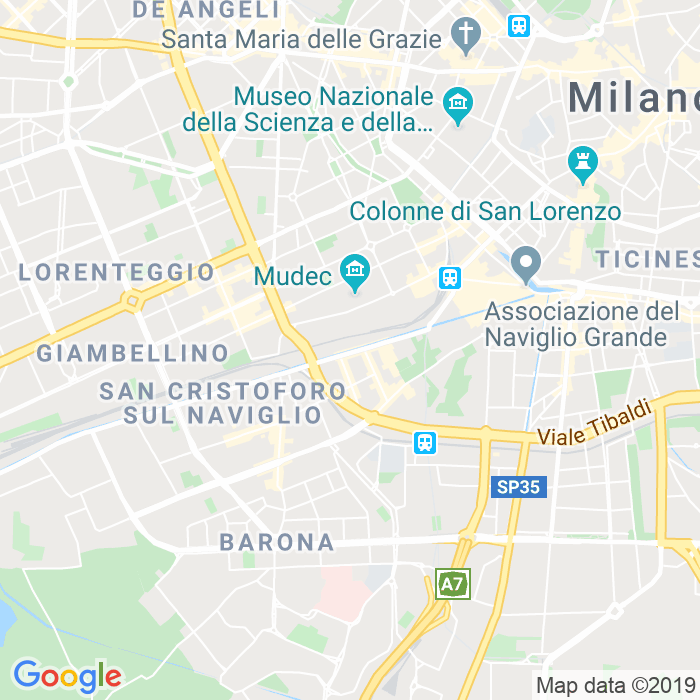 CAP di Alzaia Naviglio Grande a Milano