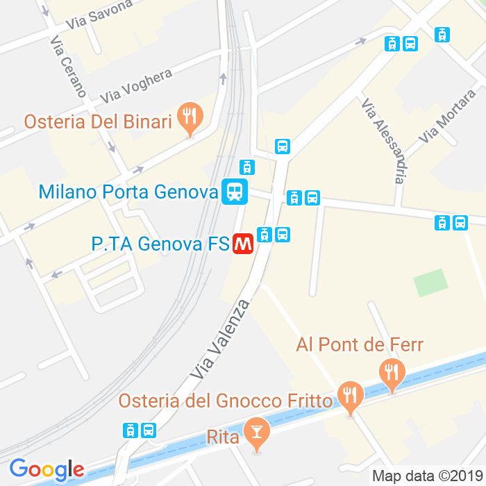 CAP di Piazzale Stazione Porta Genova a Milano