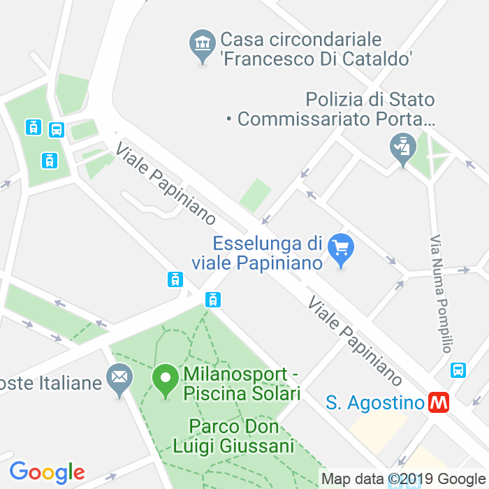 CAP di Via Antonio Dugnani a Milano