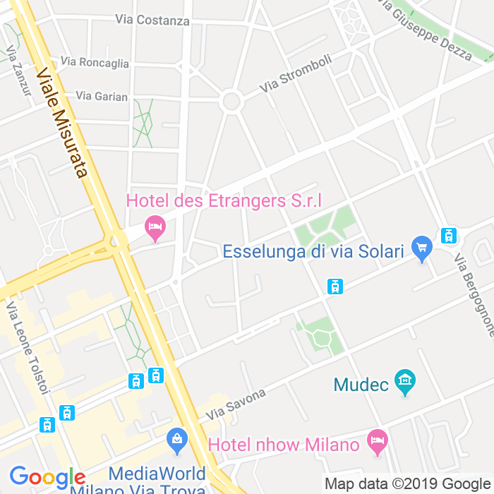 CAP di Via Cola Di Rienzo a Milano