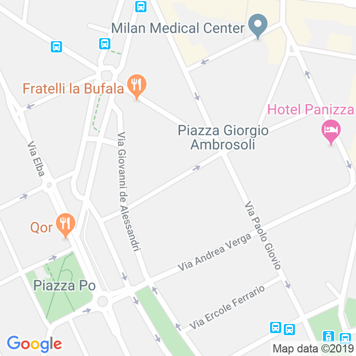 CAP di Via Coluccio Salutati a Milano