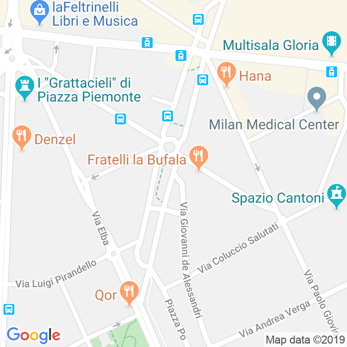 CAP di Via Domenico Cimarosa a Milano