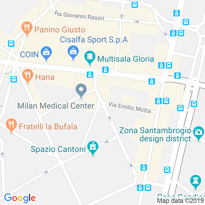 CAP di Via Emilio Motta a Milano