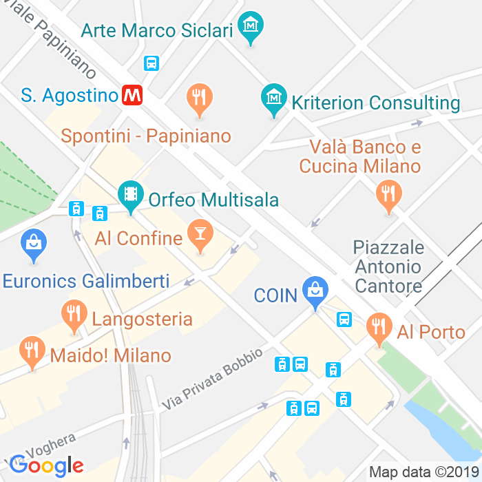 CAP di Via Fra'Luca Pacioli a Milano