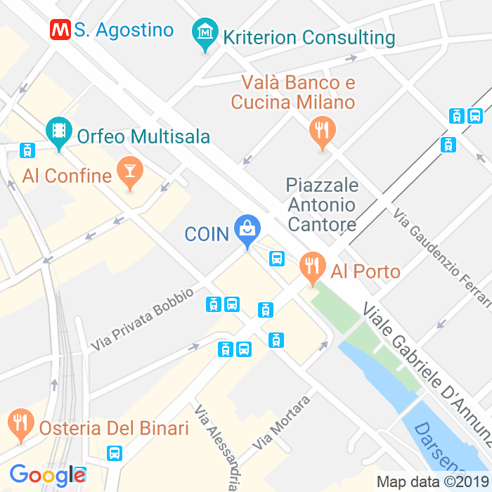 CAP di Via Francesco Carchidio a Milano