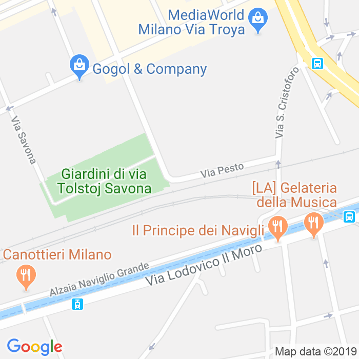 CAP di Via Pesto a Milano