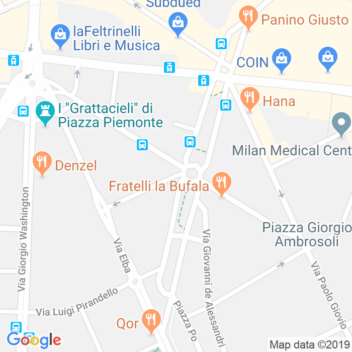 CAP di Via Romualdo Marenco a Milano