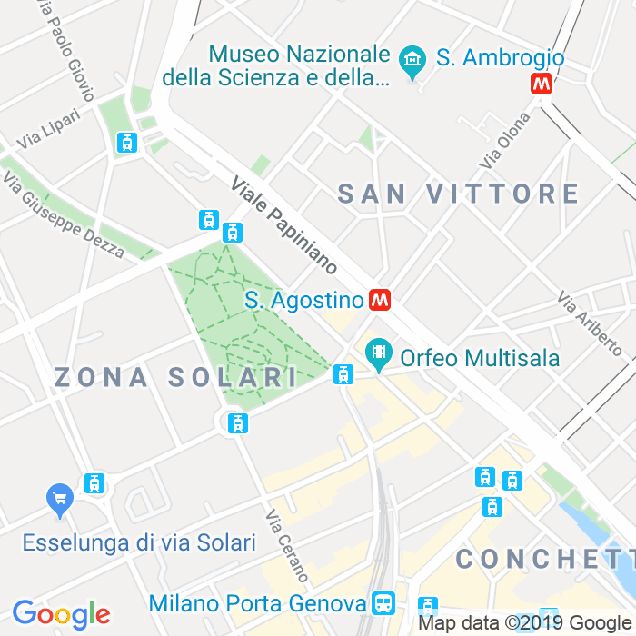 CAP di Viale Coni Zugna a Milano