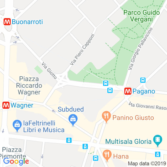 CAP di Via Del Burchiello a Milano