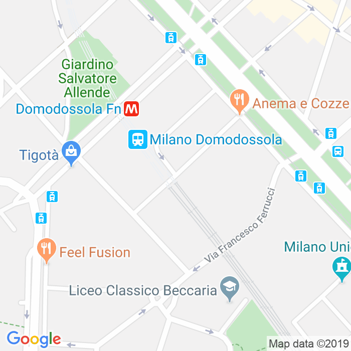CAP di Via Francesco Filelfo a Milano