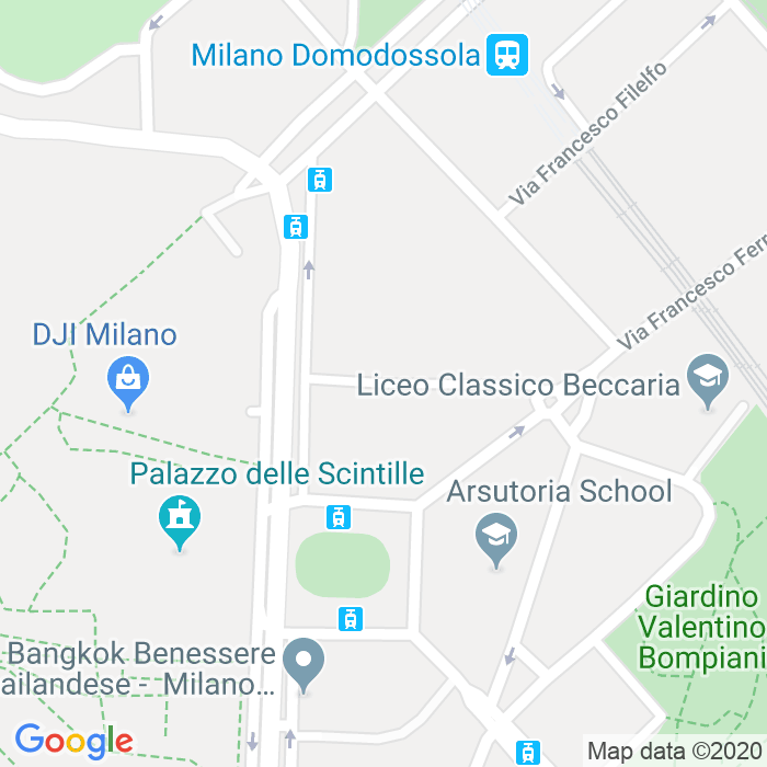CAP di Via Giovanni Prati a Milano