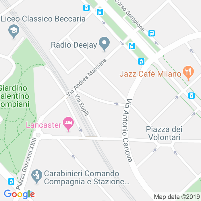 CAP di Via Giovanni Randaccio a Milano