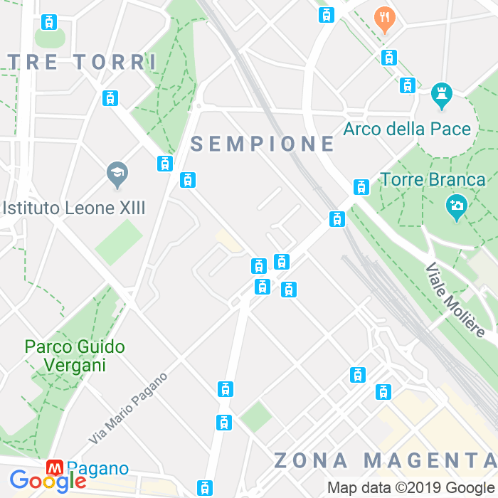 CAP di Via Vincenzo Monti a Milano