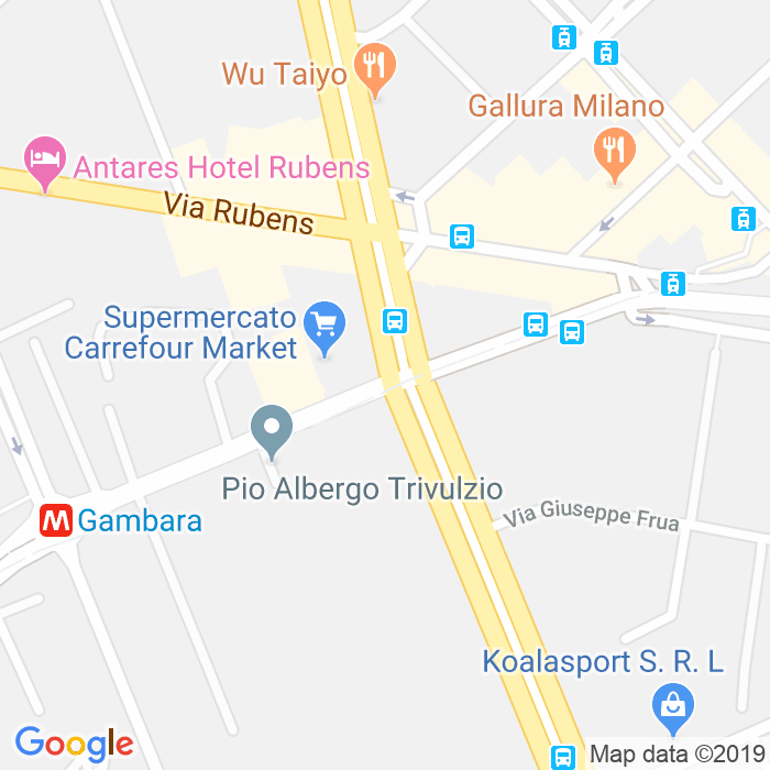 CAP di Via Antonio Tolomeo Trivulzio a Milano