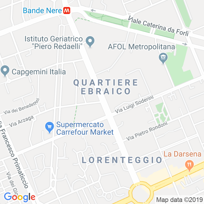 CAP di Via Bartolomeo D'Alviano a Milano