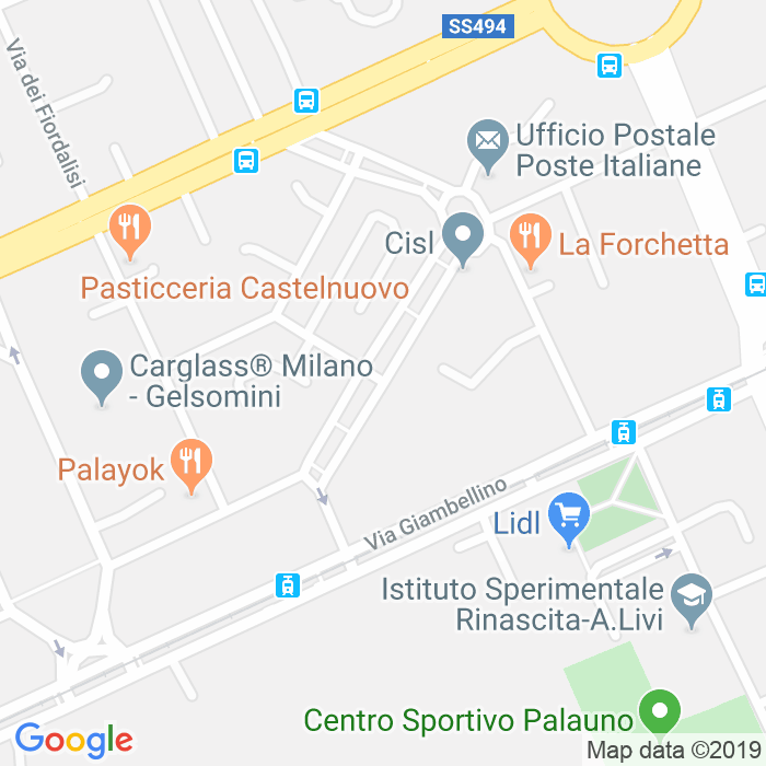 CAP di Via Dei Biancospini a Milano