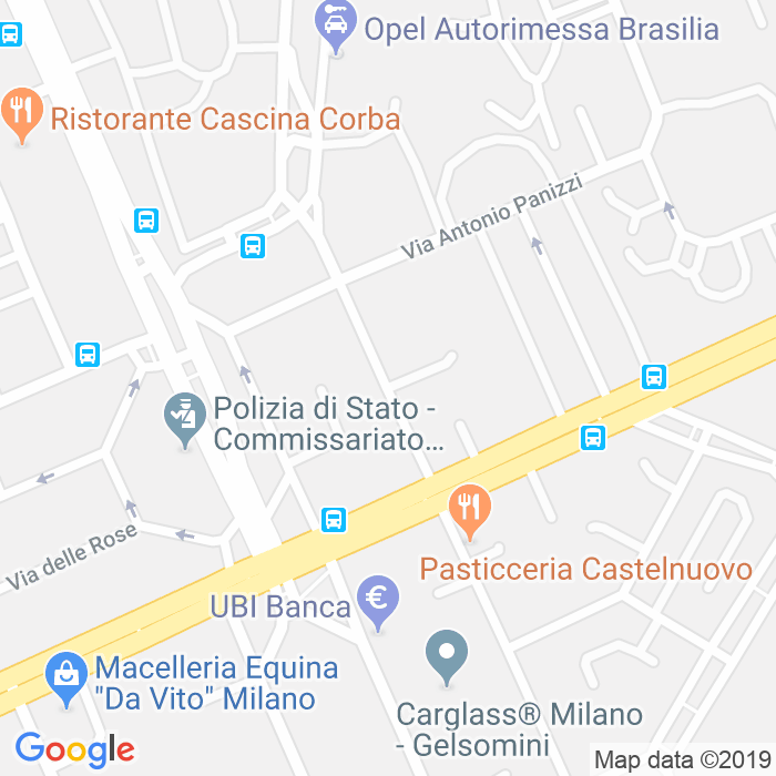 CAP di Via Dei Fiordalisi a Milano