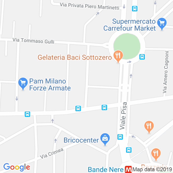CAP di Via Dei Malatesta a Milano