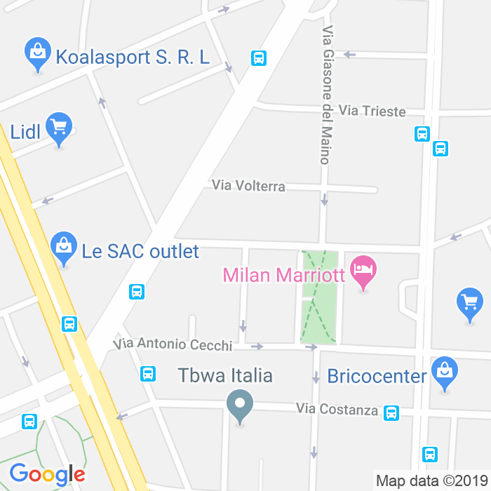 CAP di Via Del Fusaro a Milano