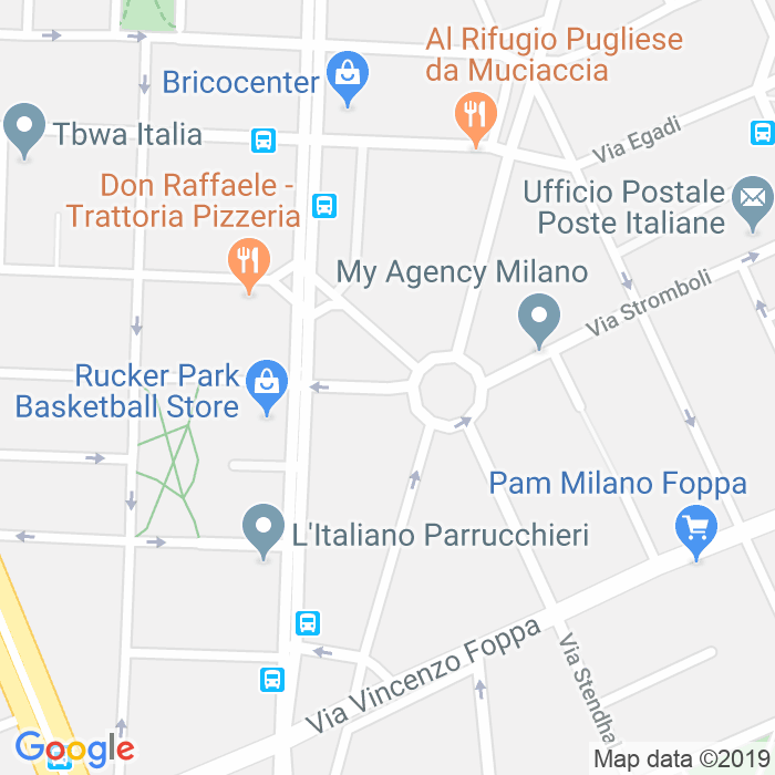 CAP di Via Domizio Ulpiano a Milano