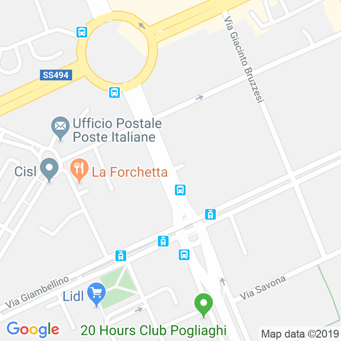 CAP di Via Gentile Bellini a Milano