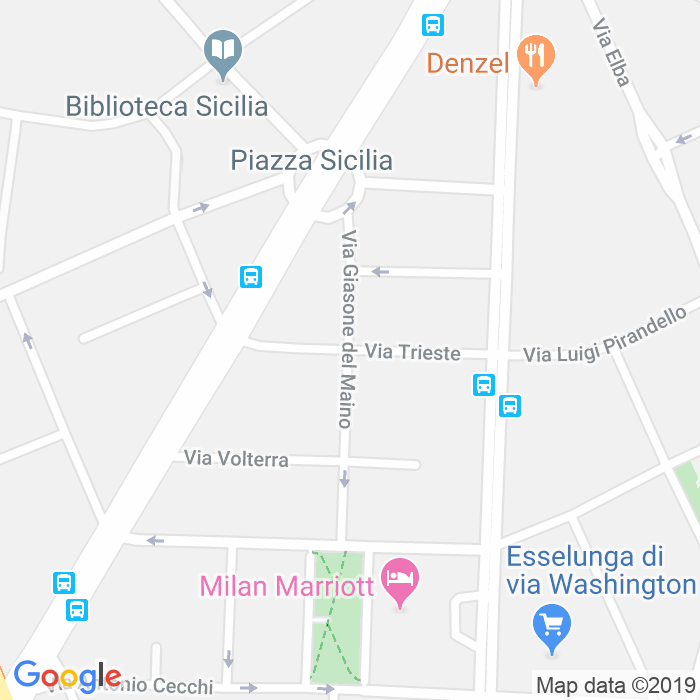 CAP di Via Giasone Del Maino a Milano