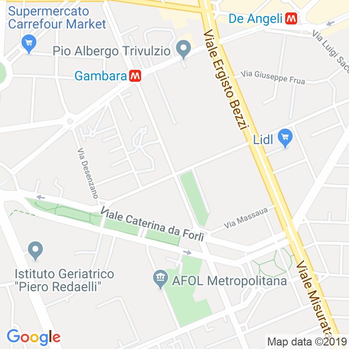 CAP di Via Marostica a Milano