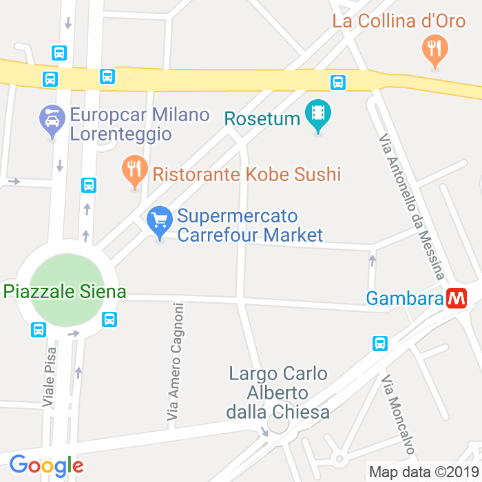 CAP di Via Poggibonsi a Milano