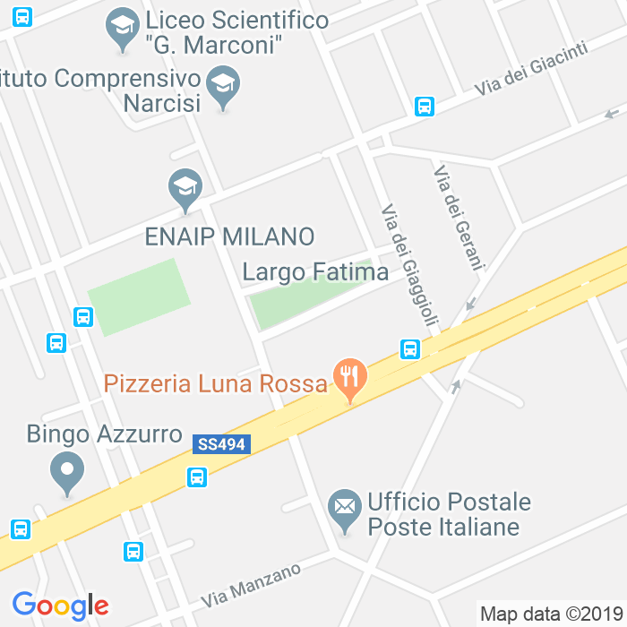 CAP di Largo Fatima a Milano